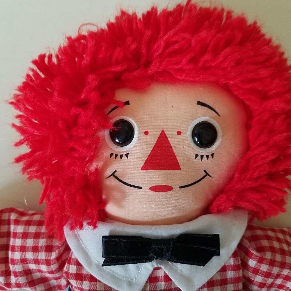 Raggedy Ann Johnny Gruelle Hasbro Softies and Andy Playskool‎ 12" Vintage Dolls - Picture 9 of 16